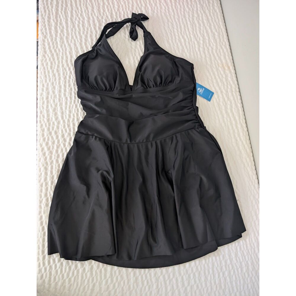 Cupshe Swimsuit Dress Black Size L